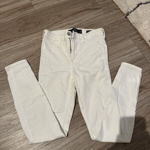 Hollister white High-Rise skinny jeans